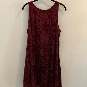 Maroon Velvet Old Navy Swing Dress